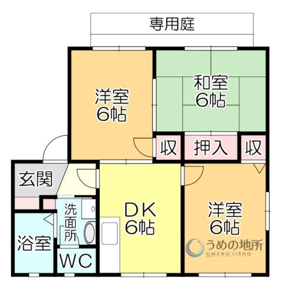 ｺﾏﾝｾ21A（101） 間取り図画像