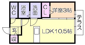 ｵﾘｰｳﾞｧ東合川（103） 間取り図画像