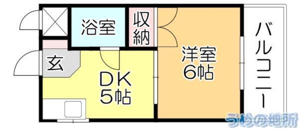 ﾘﾊﾞｰｻｲﾄﾞﾏﾝｼｮﾝ（101） 間取り図画像