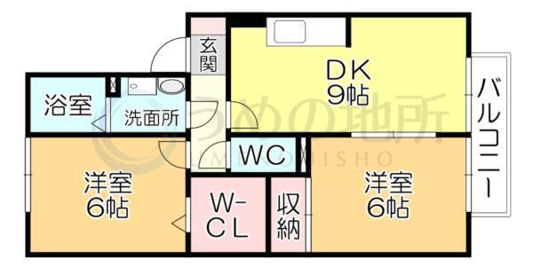 ｸﾚｾﾝﾄ･ﾓｱ（202） 間取り図画像