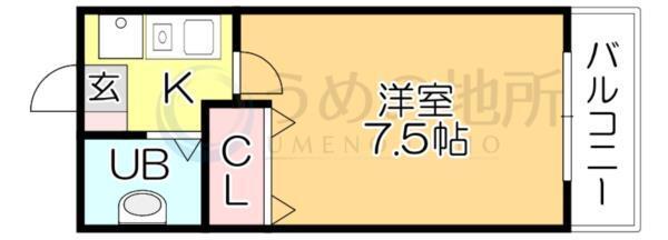 ｾﾚｸﾄﾊｲﾂ（308） 間取り図画像