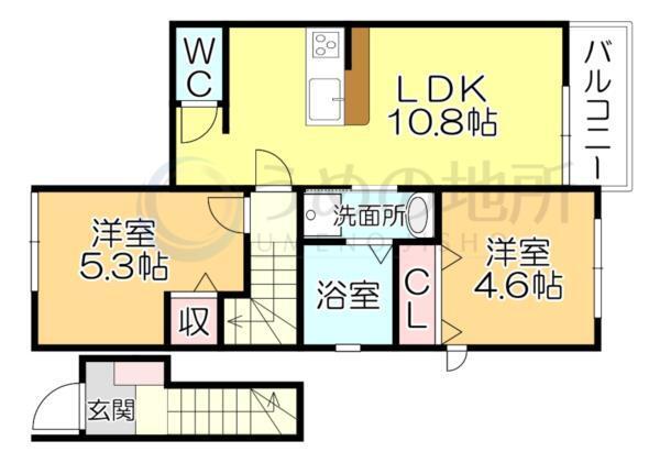 Benesta久留米（202） 間取り図画像