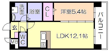 ｶｻｸﾞﾗﾝﾃﾞ本町（702） 間取り図画像