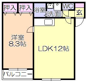 GREEN VIEWI（202） 間取り図画像
