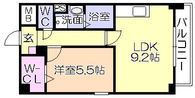ｸﾞﾗﾝﾄﾞｼｬﾄｰ花畑T・S（505） 間取り図画像