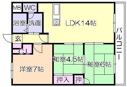 ｻﾝﾌｫﾚｽﾄ（304） 間取り図画像