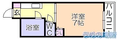 ｱﾚｸﾞﾘｱ久留米（317） 間取り図画像