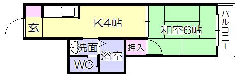 北原ﾋﾞﾙ（303） 間取り図画像