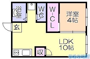平野第二ﾋﾞﾙ（302） 間取り図画像