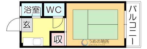 ﾚｼﾞﾃﾞﾝｽ中村B（220） 間取り図画像