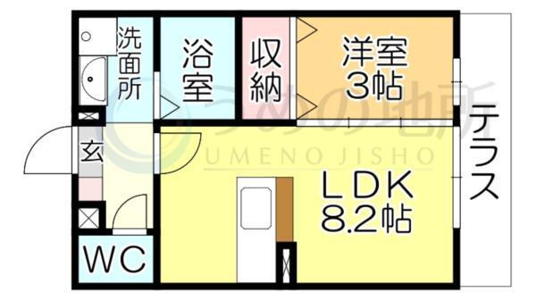 ﾘｰﾍﾞC棟（113） 間取り図画像