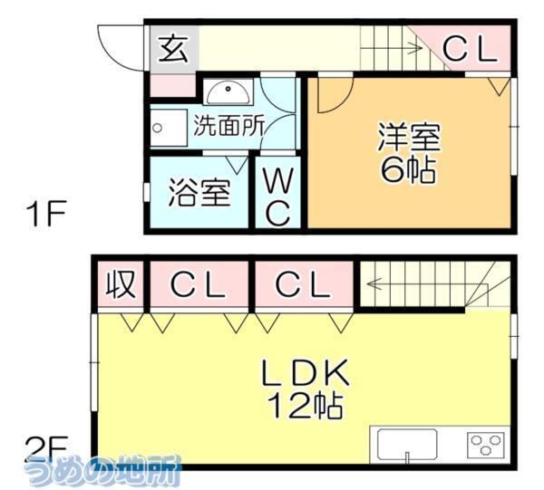 ｳﾞｪﾙｼﾞｭ荒木　A棟（103） 間取り図画像