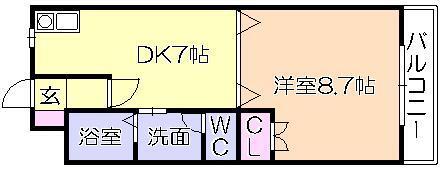 ｱﾒﾆﾃｨII（106） 間取り図画像