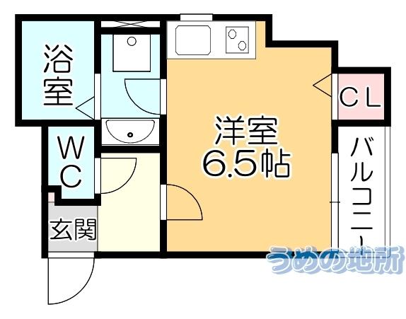 ﾘﾗﾌｫｰﾄ津福（105） 間取り図画像