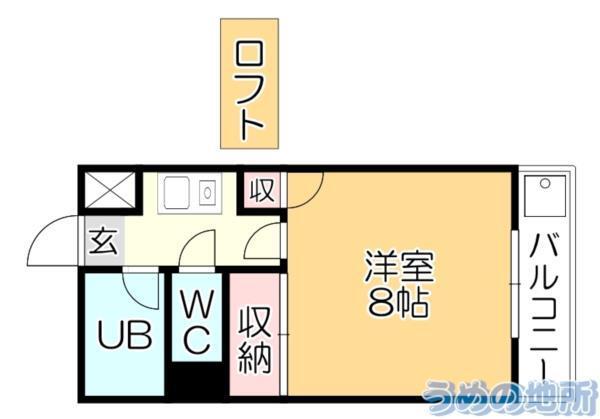 ﾒｿﾞﾝﾌﾞﾗﾝｾ（507） 間取り図画像