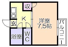 ｾﾝﾁｭﾘｰ山川（201） 間取り図画像