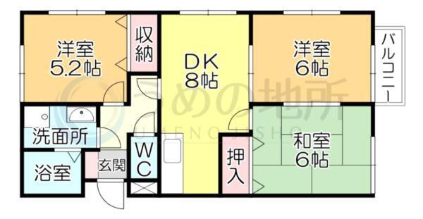 ﾄﾛｲﾒﾗｲI（203） 間取り図画像