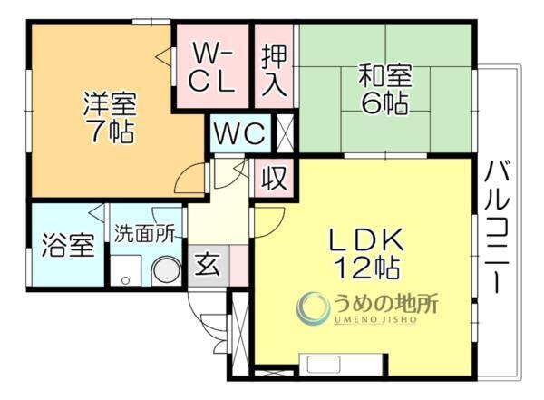 ｻﾝｼﾞｪｲﾄﾞＡ棟（303） 間取り図画像