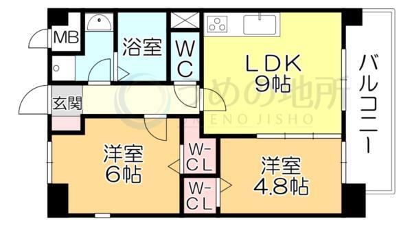 ｴﾙ・ｸﾞﾘｼｰﾇ（305） 間取り図画像