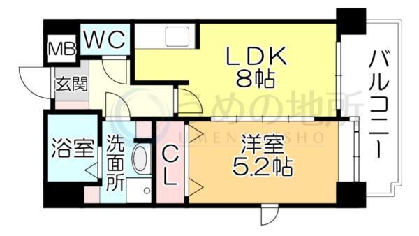 ｴｸｾﾚﾝﾄ東町（501） 間取り図画像