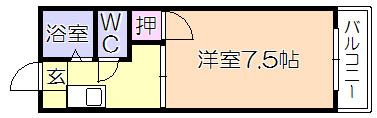 合川ｺｰﾎﾟ（303） 間取り図画像