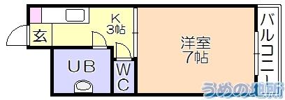 ｱﾚｸﾞﾘｱ久留米（206） 間取り図画像
