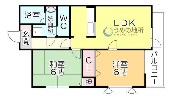 ﾒｿﾞﾝﾌﾙｰﾙA（202） 間取り図画像