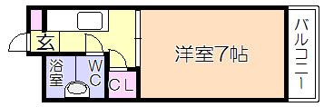 ｱﾚｸﾞﾘｱ久留米（302） 間取り図画像