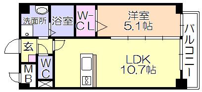 ｸﾞﾗﾝﾄﾞｼｬﾄｰ花畑T・S（802） 間取り図画像