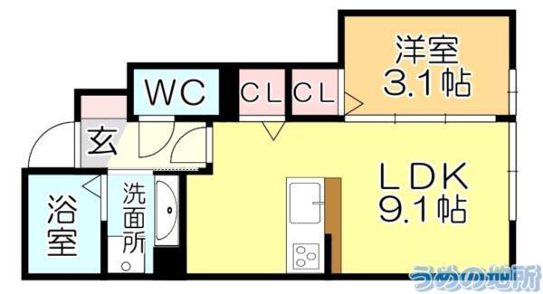 J’s　stageII（106） 間取り図画像