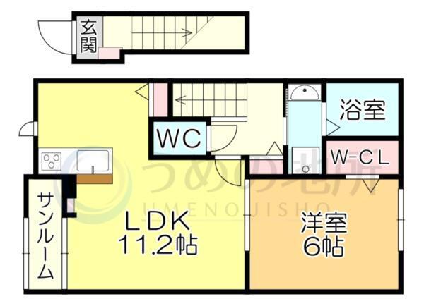 ﾋﾟｴﾓﾝﾃ愛宕（204） 間取り図画像