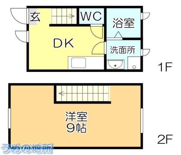 ｺﾙ・ｸﾗｰｼﾞｭB（103） 間取り図画像