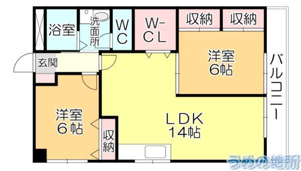 ﾗｲﾄﾊｳｽ（503） 間取り図画像