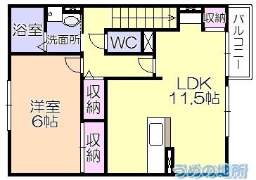 ｺｰﾄｸﾞﾚｲｽ（202） 間取り図画像