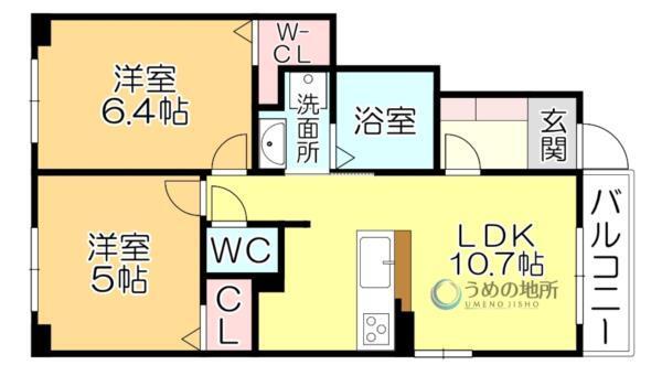 ﾌﾗﾝﾒｿﾞﾝI（101） 間取り図画像