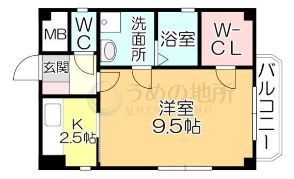 ｻﾝﾌｨｰﾙﾄﾞII（203） 間取り図画像