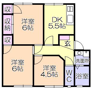 ｺｰﾎﾟﾘﾍﾞｰﾙ（201） 間取り図画像