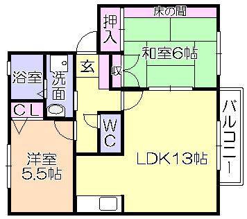 ﾐｰﾂﾊｵｽKII（202） 間取り図画像