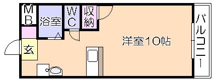 ﾊﾐﾙﾄﾝ21（303） 間取り図画像