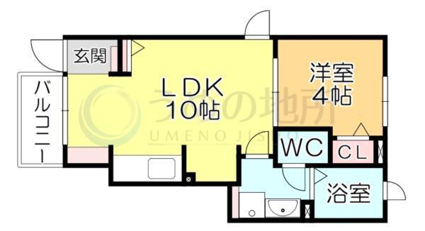 ｱﾙｶﾝｼｪﾙIII（101） 間取り図画像