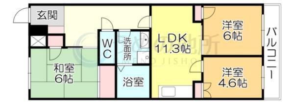 ﾘﾊﾞｰｺｰﾎﾟ（303） 間取り図画像