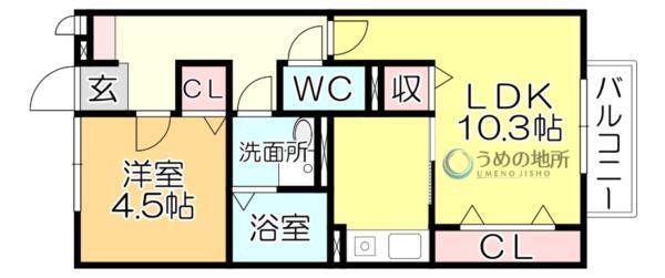 ﾎﾟﾙﾃｨｴ（202） 間取り図画像