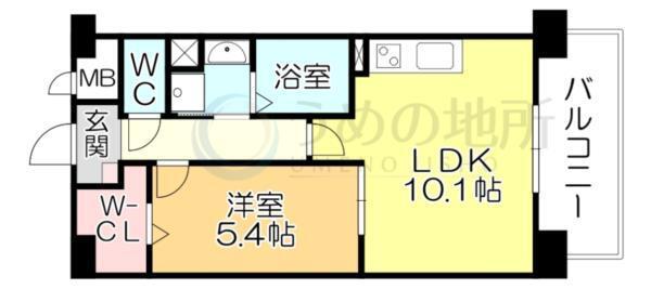 ﾗﾌﾚｼｰｻ医大通り（1001） 間取り図画像