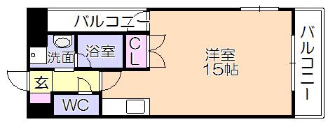 ﾘｰﾄﾞ中央町（1301） 間取り図画像