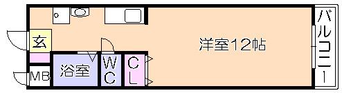 ｱﾋﾞﾀｼｵﾝGT（202） 間取り図画像
