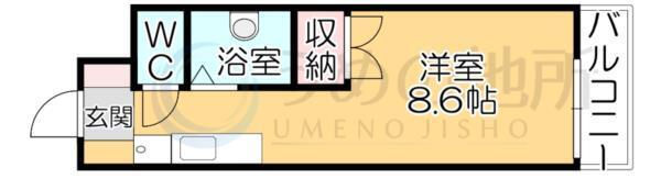 ｺｰﾎﾟﾗｽKII（202） 間取り図画像