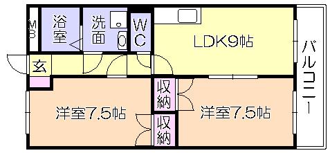 ﾊｲﾈｽｺｰﾎﾟ（203） 間取り図画像