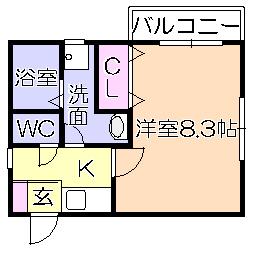 ﾘﾌﾞﾚｱ津福本町A棟（103） 間取り図画像