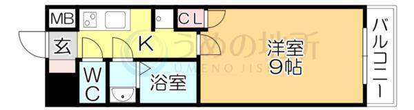 ﾘﾌｧﾚﾝｽ久留米駅前（307） 間取り図画像