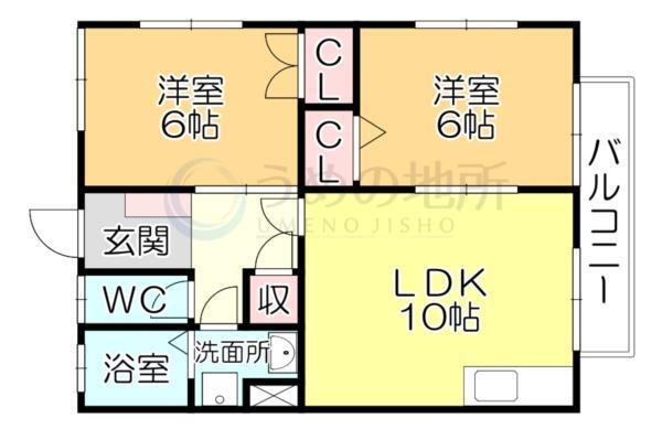 ﾊｲﾂ雅（101） 間取り図画像